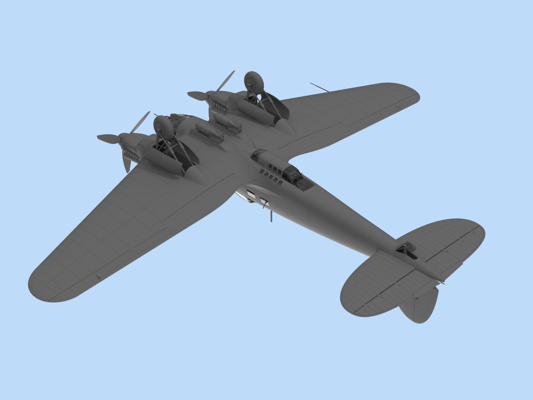 ICM 1:48 He 111H-6 WWII German Bomber - ICM48262