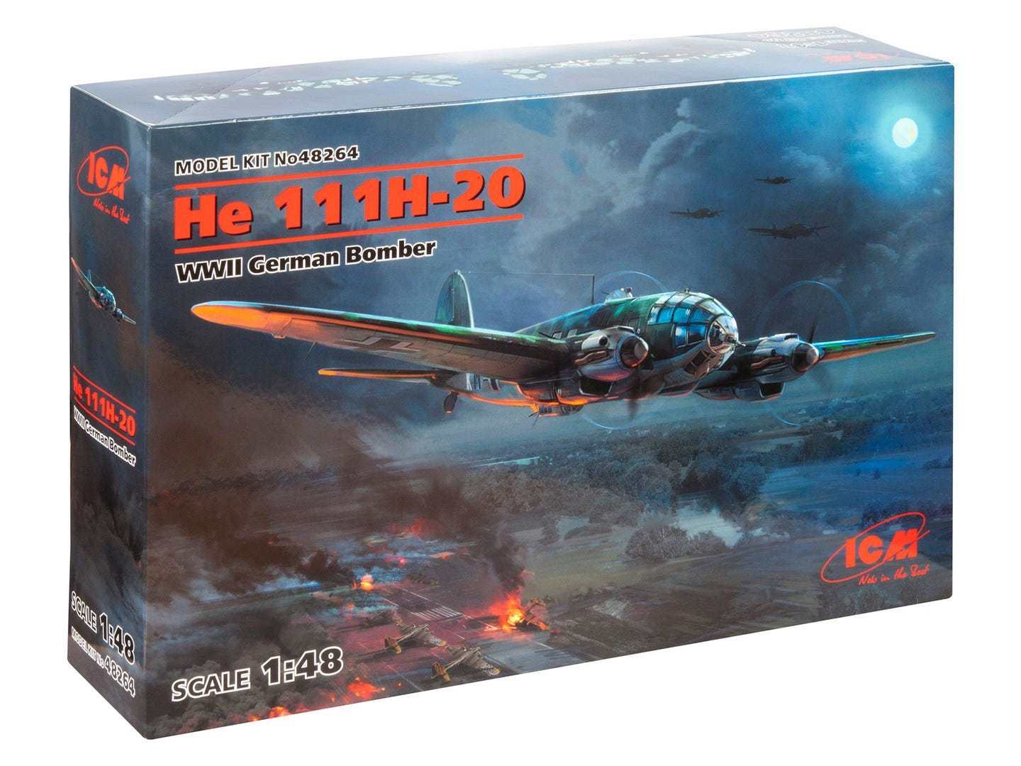 ICM 1:48 He 111H-20 WWII German Bomber - ICM48264