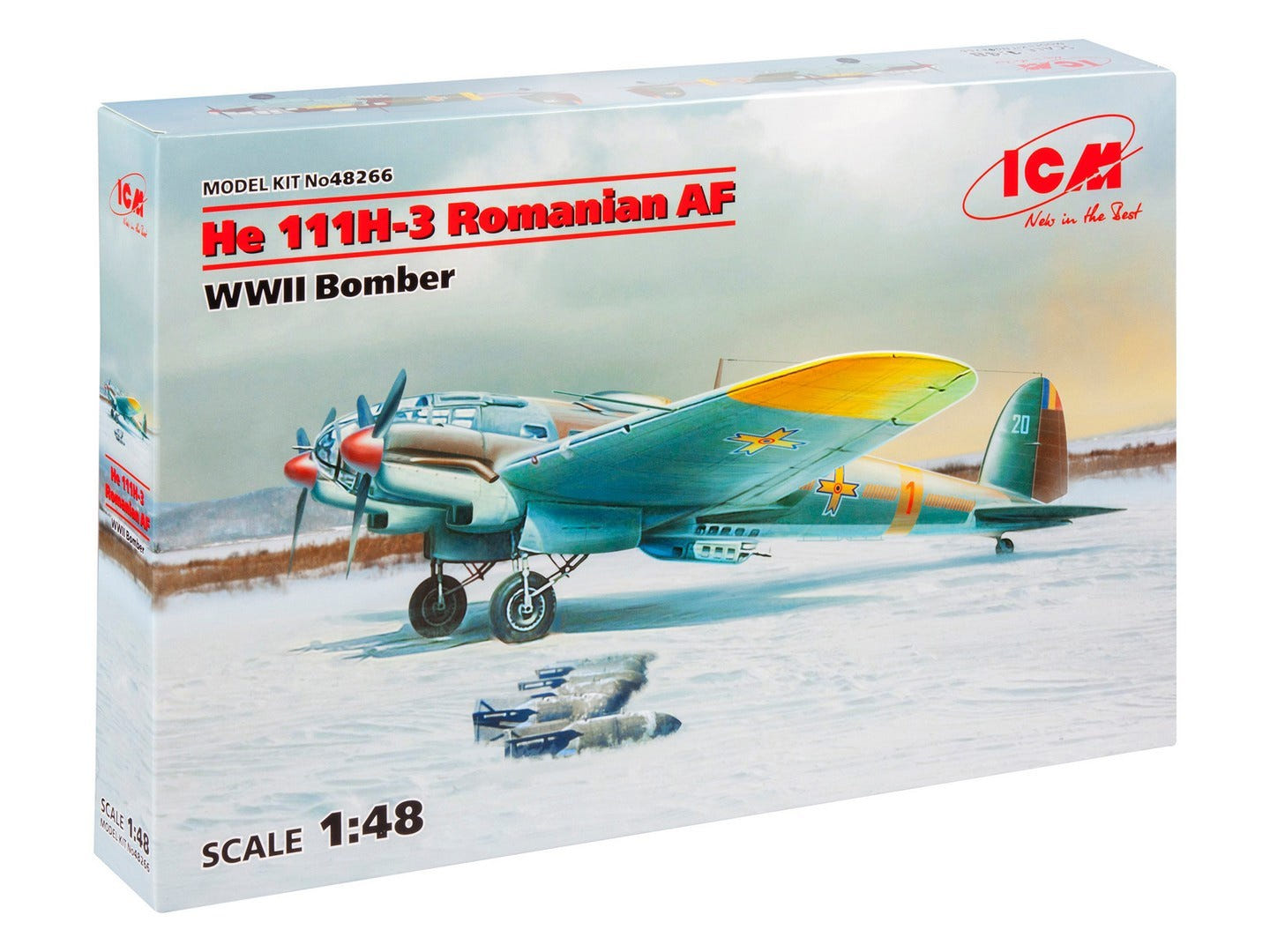 ICM 1:48 He 111H-3 Romanian AF WWII Bomber - ICM48266