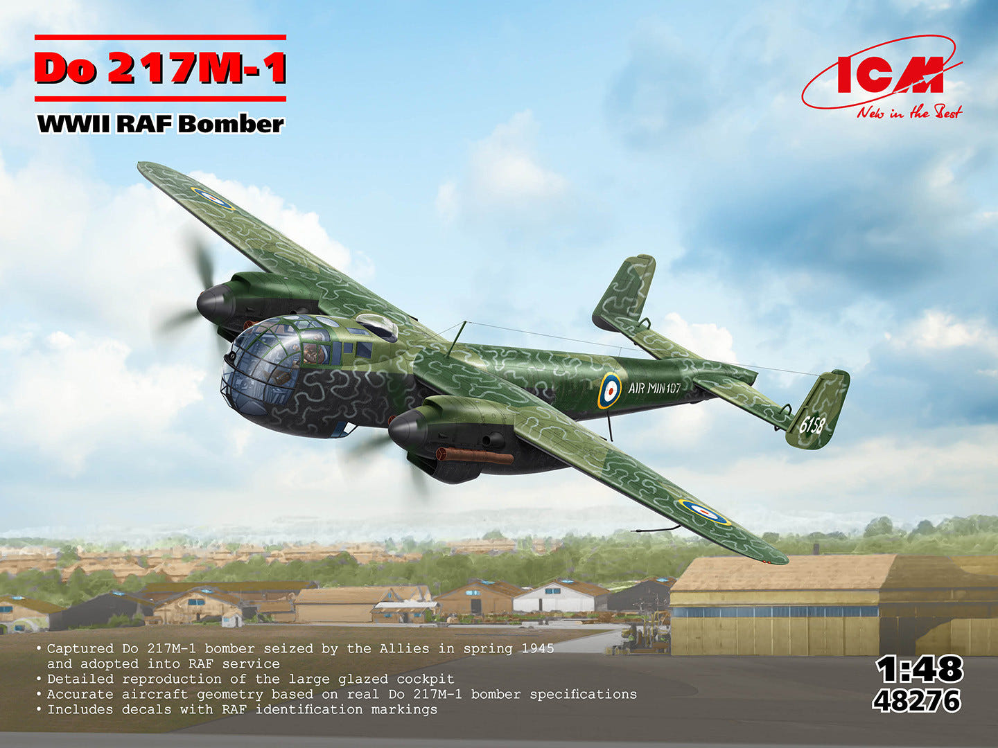 ICM 1:48 Do 217M-1 WWII RAF Bomber - ICM48276