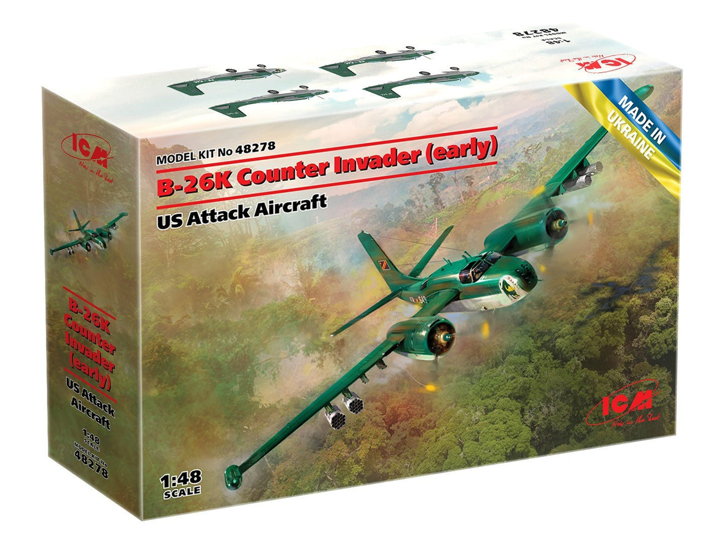 ICM 1:48 B-26K Counter Invader (Early) U.S. Attack Aircraft - ICM48278