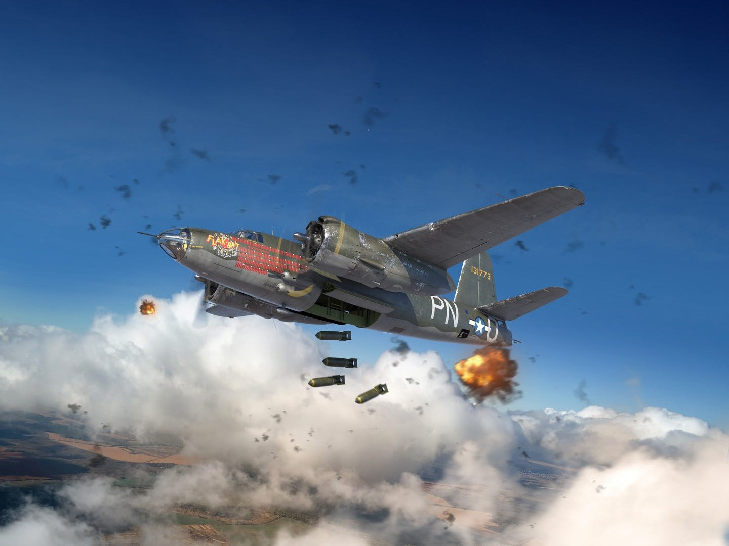 ICM 1:48 B-26B Marauder 'Flak Bait' Bomber 322nd Bombardment Group - ICM48321