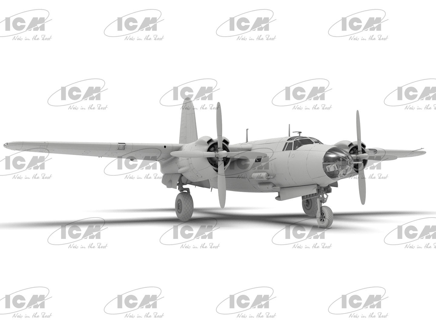 ICM 1:48 B-26G Marauder WWII American/French Bomber - ICM48323