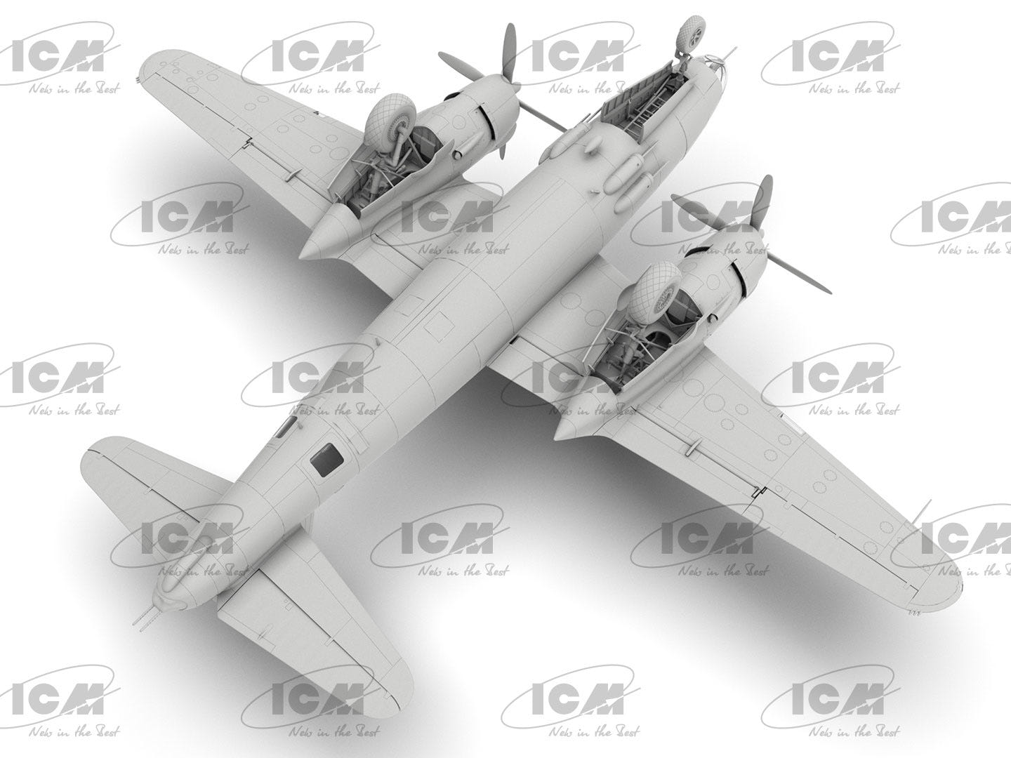 ICM 1:48 B-26G Marauder WWII American/French Bomber - ICM48323