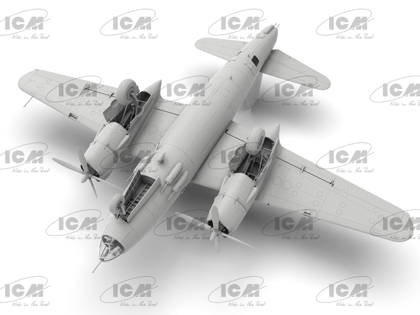 ICM 1:48 B-26G Marauder WWII American/French Bomber - ICM48323