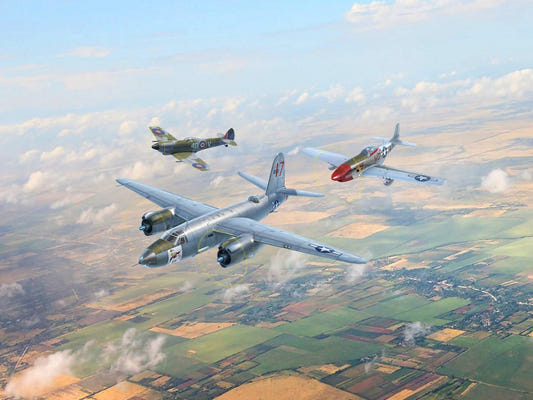 ICM 1:48 Conquerors of Europe's Sky (Set of 3 Aircraft) - ICM48324