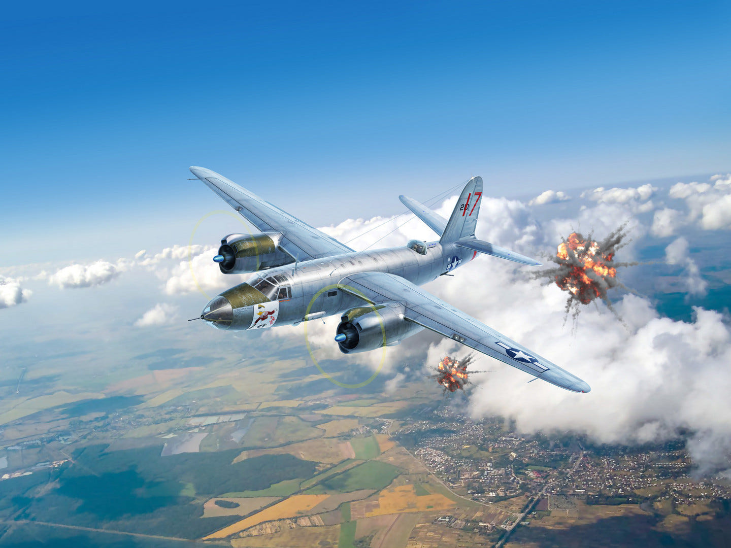 ICM 1:48 B-26C-45 Marauder WWII American Bomber - ICM48328