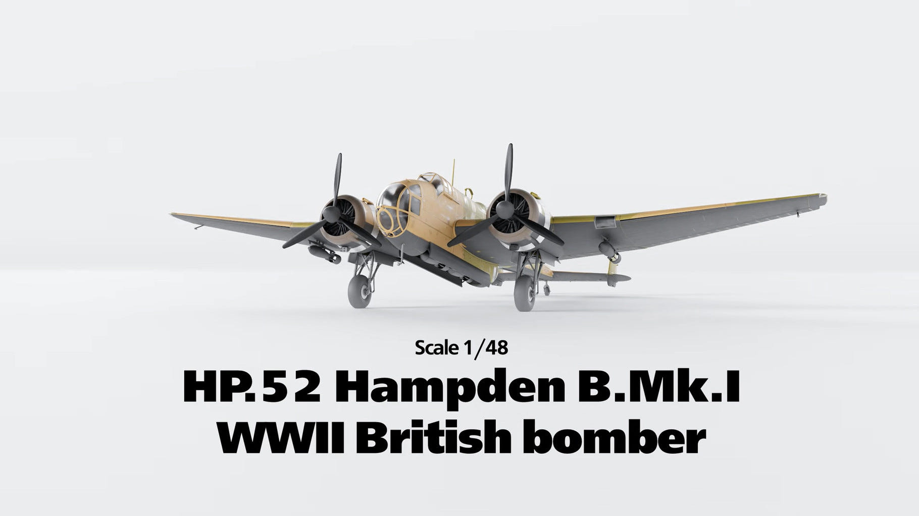 ICM 1:48 HP.52 Hampden B.Mk.I WWII British Bomber - ICM48352