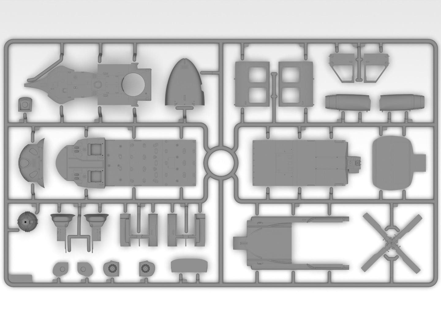 ICM 1:48 UH-60A Black Hawk Helicopter with 3 Crew Figures - ICM48364