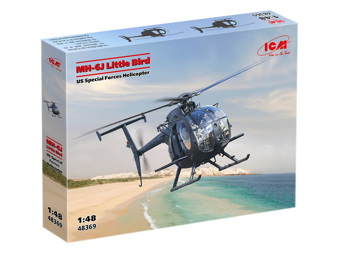 ICM 1:48 MH-6J Little Bird U.S. Special Forces Helicopter - ICM48369
