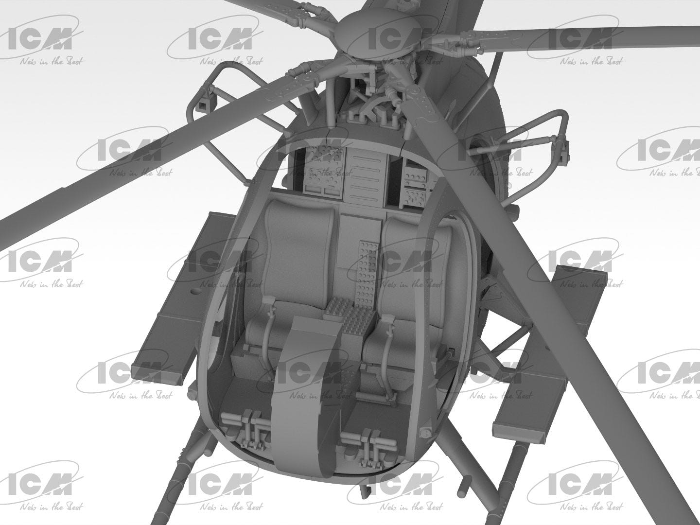 ICM 1:48 MH-6J Little Bird U.S. Special Forces Helicopter - ICM48369