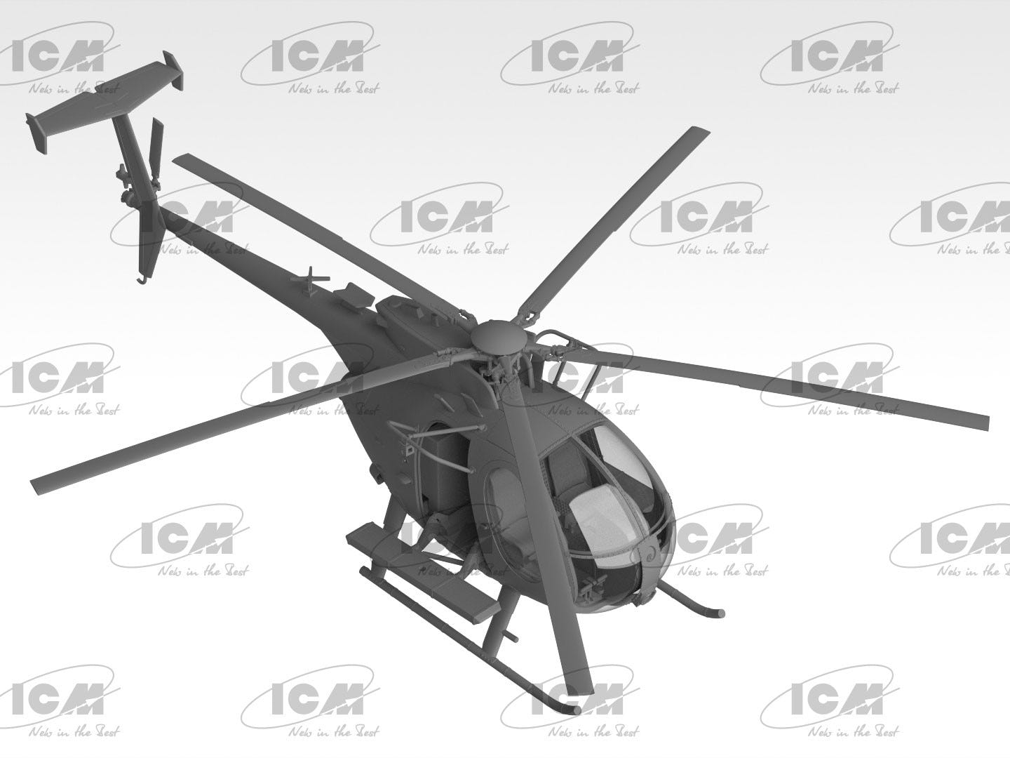 ICM 1:48 MH-6J Little Bird U.S. Special Forces Helicopter - ICM48369