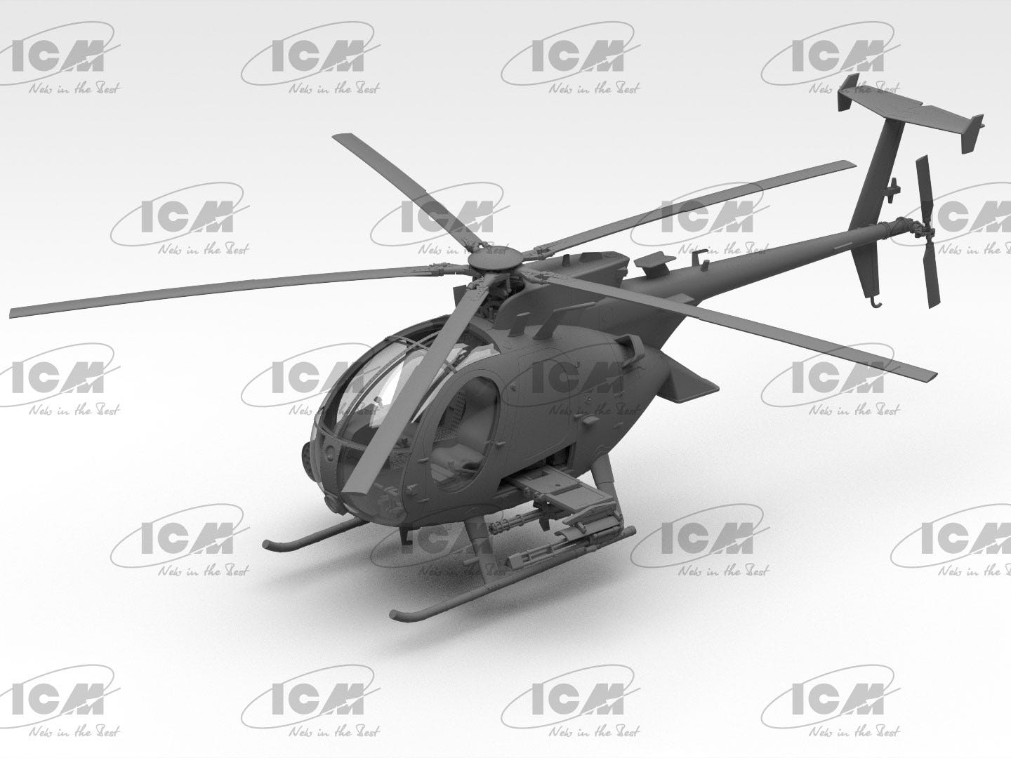 ICM 1:48 AH-6J Little Bird U.S Special Forces Attack Helicopter - ICM48370