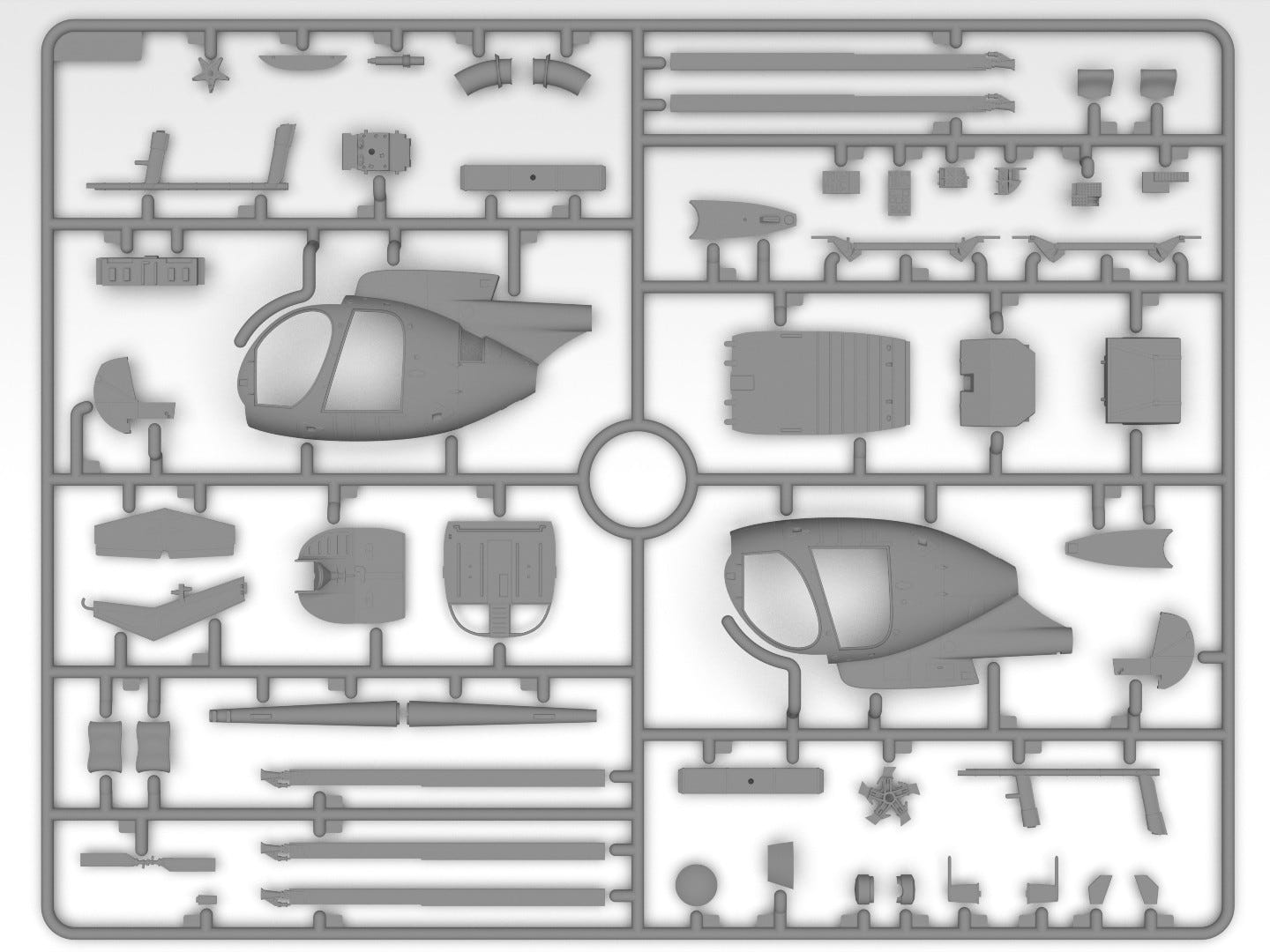 ICM 1:48 AH-6J Little Bird U.S Special Forces Attack Helicopter - ICM48370
