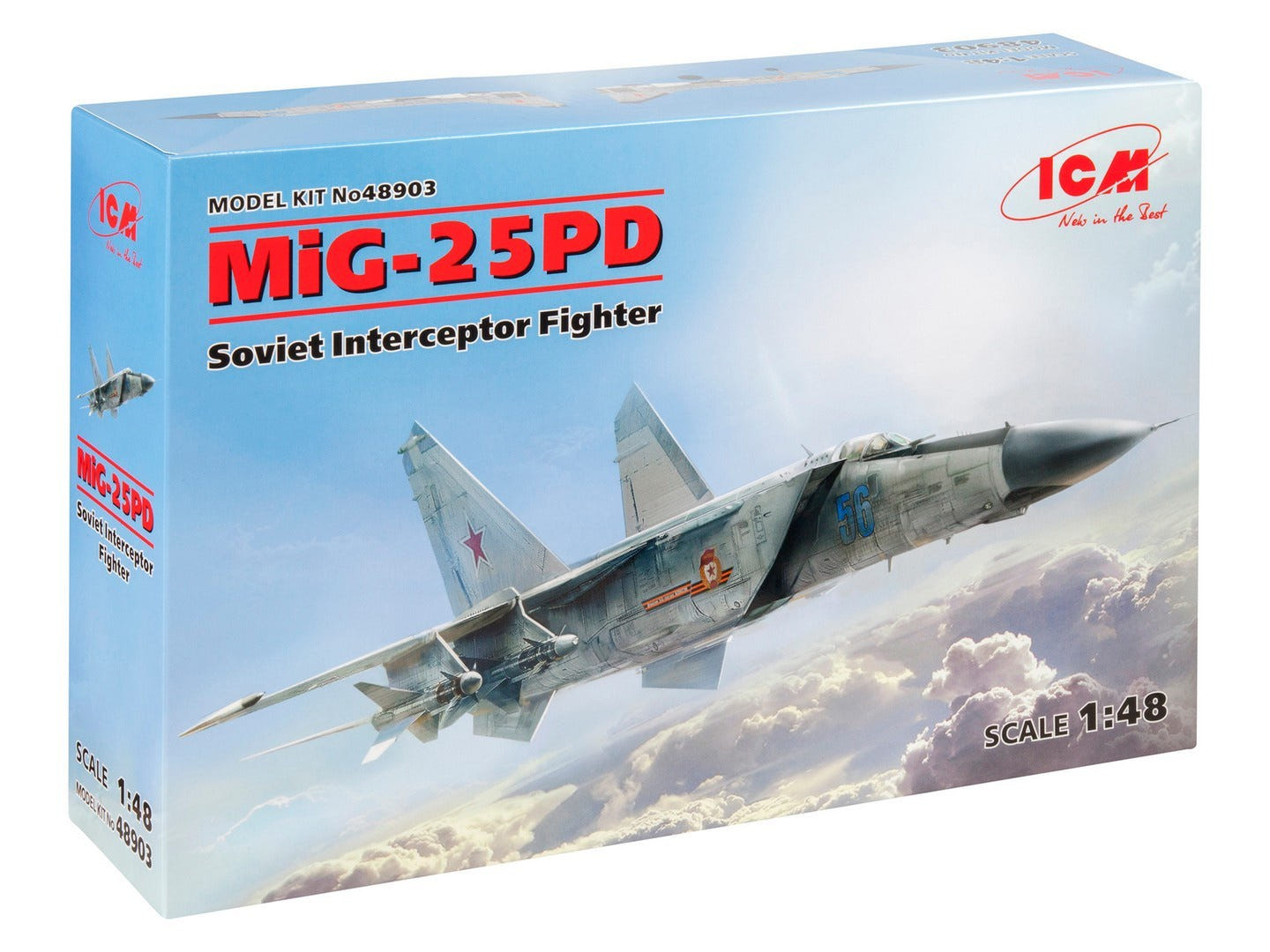 ICM 1:48 MiG-25 PD Soviet Interceptor Fighter Plane - ICM48903