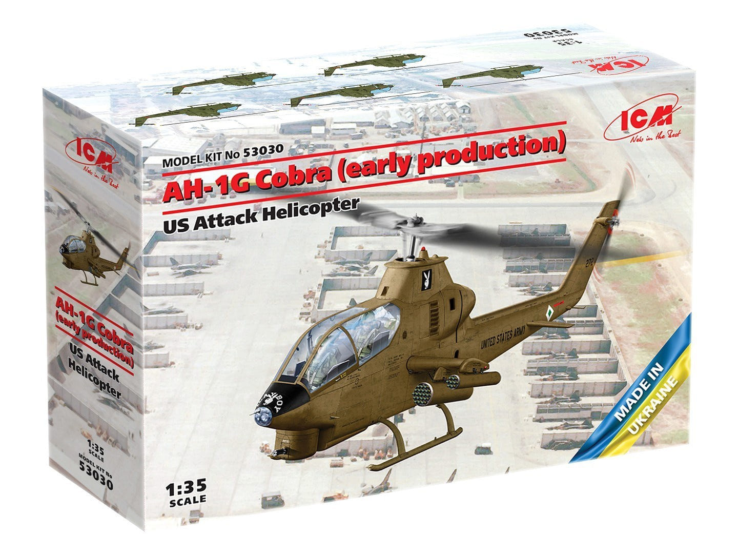 ICM 1:35 AH-1G Cobra (Early Production) U.S. Attack Helicopter - ICM53030