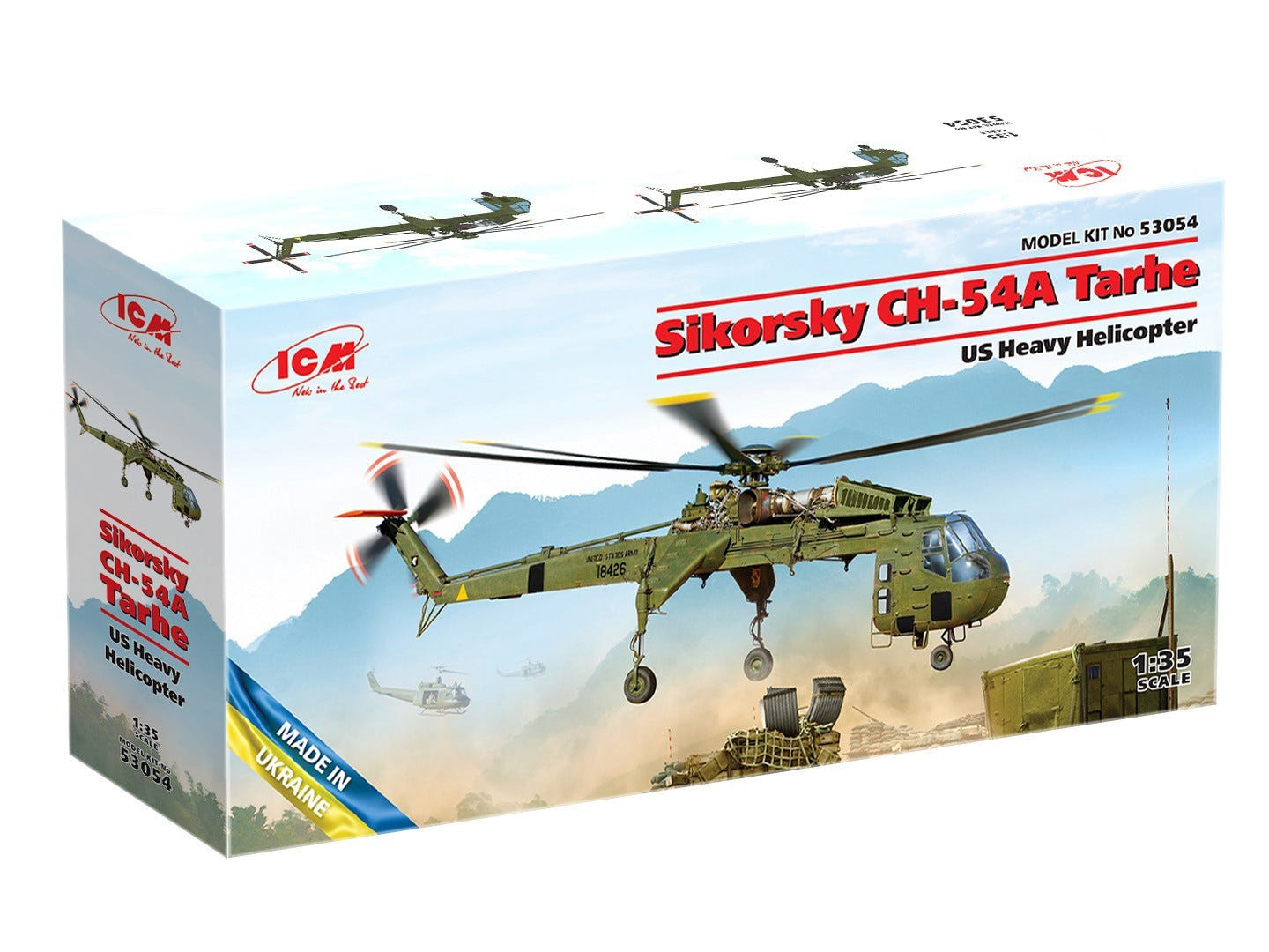 ICM 1:35 Sikorsky CH-54A Tarhe U.S. Heavy Helicopter - ICM53054