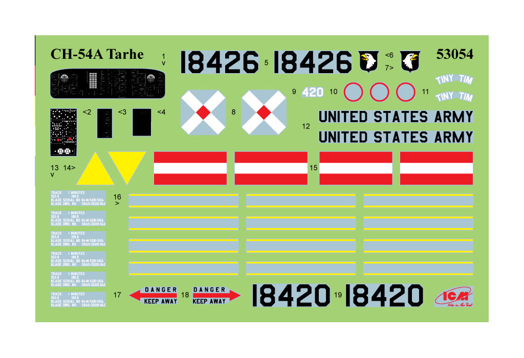 ICM 1:35 Sikorsky CH-54A Tarhe U.S. Heavy Helicopter - ICM53054