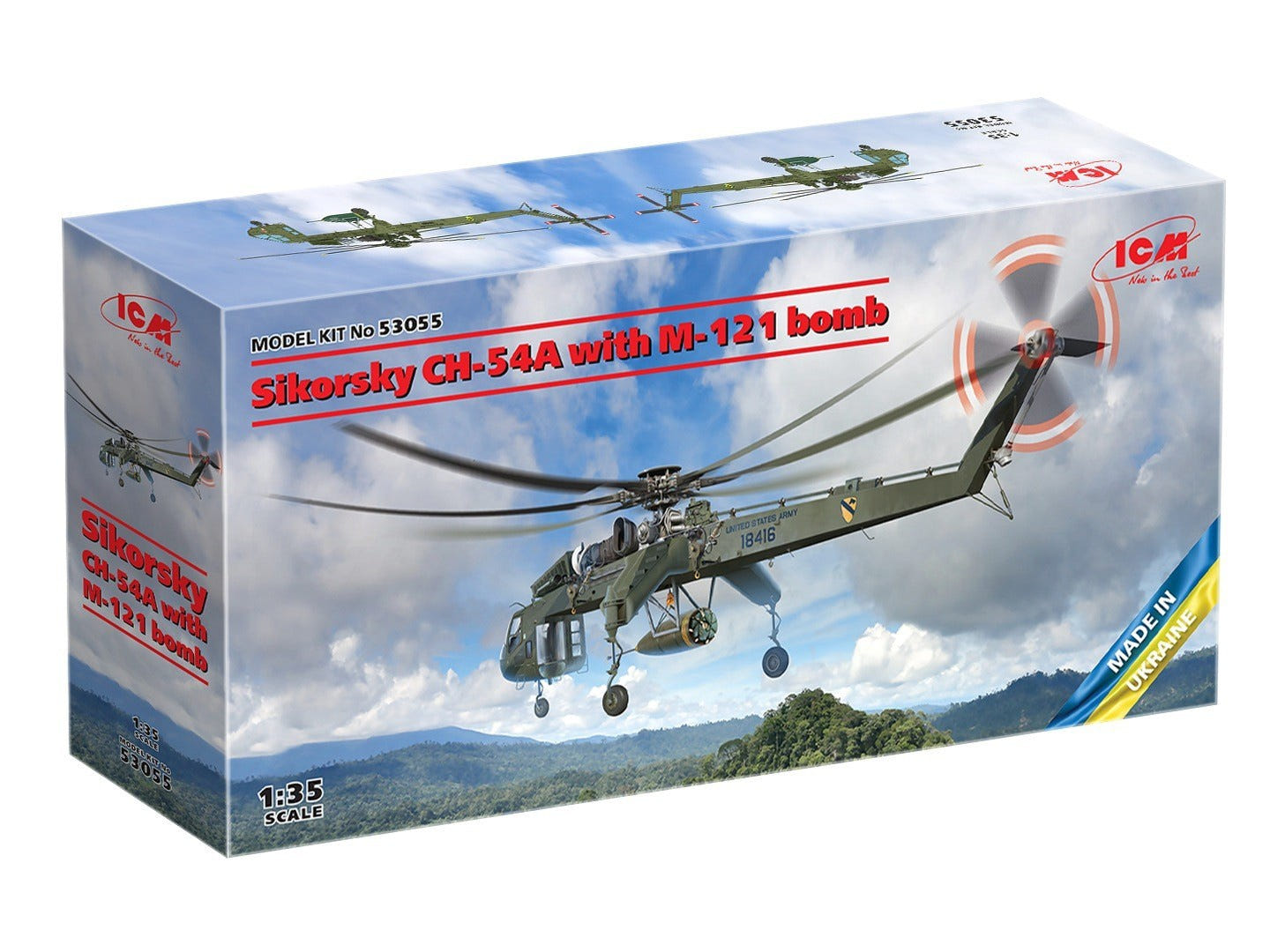 ICM 1:35 Sikorsky CH-54A Tarhe with M-121 bomb - ICM53055