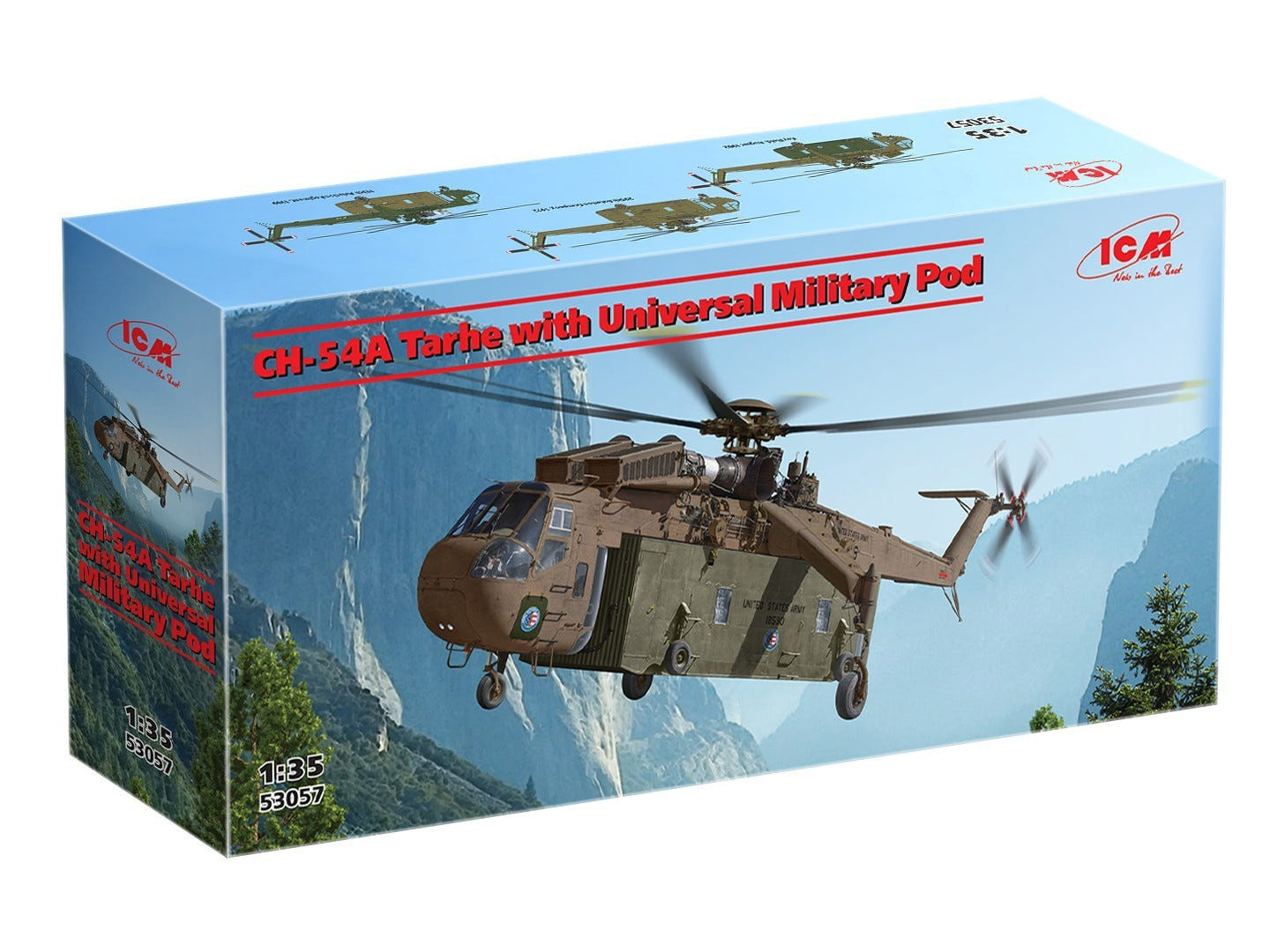 ICM 1:35 CH-54A Tarhe with Universal Military Pod - ICM53057