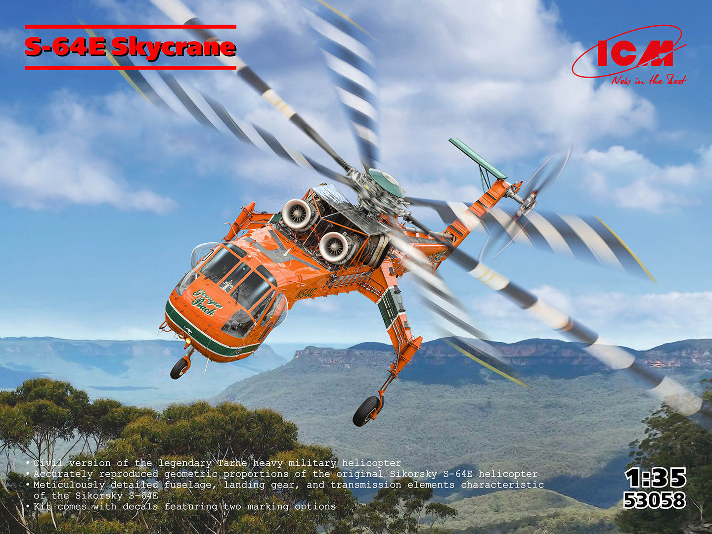 ICM 1:35 Sikorsky S-64E Skycrane - ICM53058
