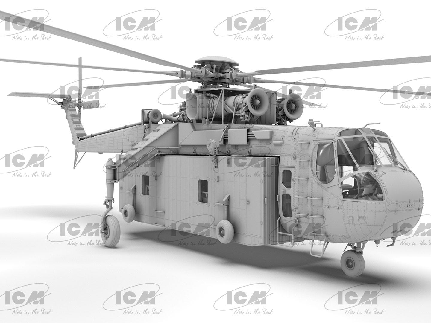 ICM 1:35 Sikorsky S-64E Skycrane with Universal Pod - ICM53059