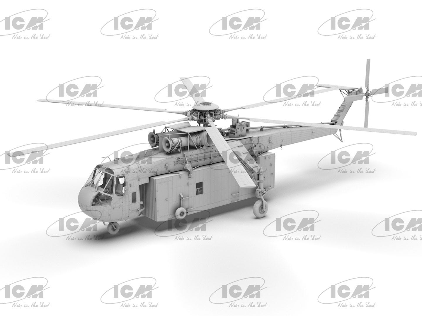 ICM 1:35 Sikorsky S-64E Skycrane with Universal Pod - ICM53059