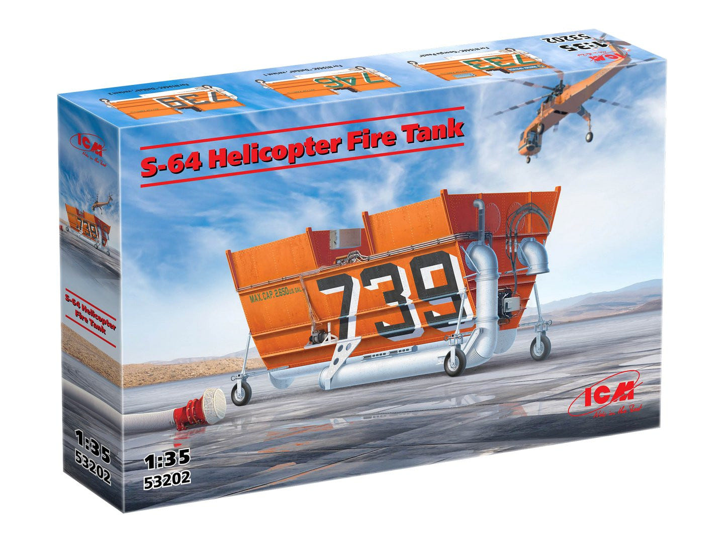ICM 1:35 S-64 Helicopter Fire Tank - ICM53202