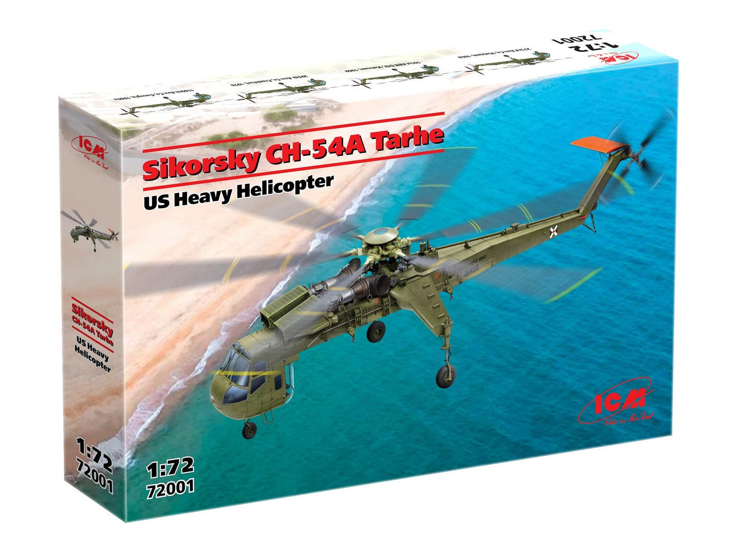 ICM 1:72 Sikorsky CH-54A Tarhe U.S. Heavy Lift Helicopter - ICM72001