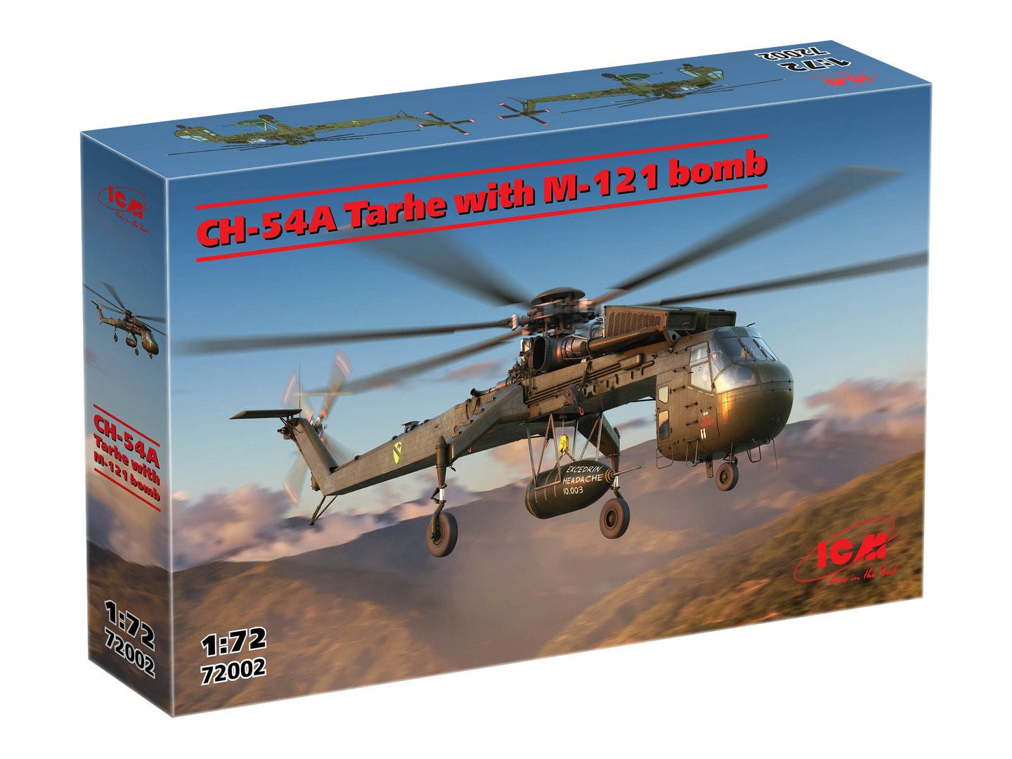ICM 1:72 Sikorsky CH-54A Tarhe Helicopter with M-121 Bomb - ICM72002