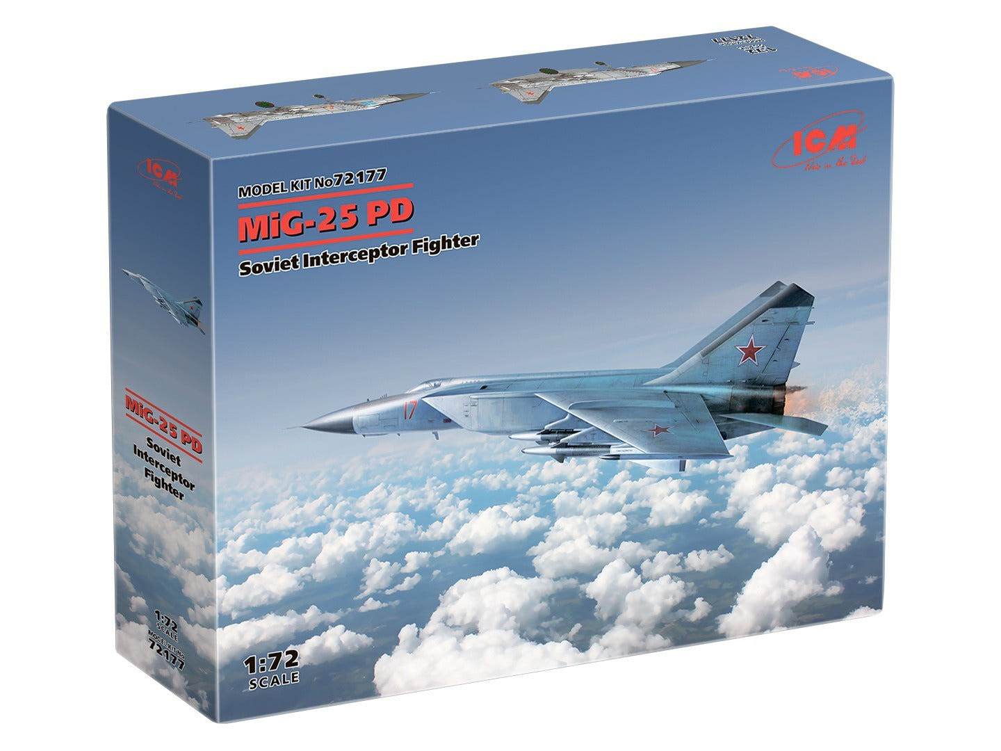 ICM 1:72 MiG-25PD Soviet Interceptor Fighter - ICM72177