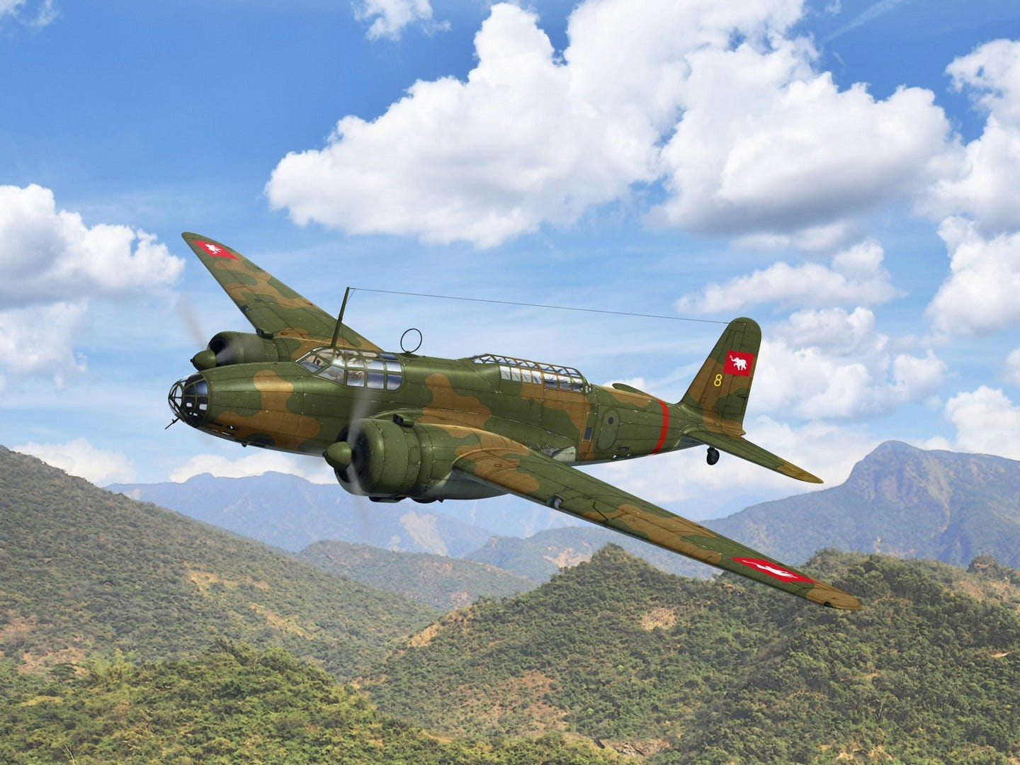 ICM 1:72 Ki-21-Ia RTAF Thailand's Heavy Bomber - ICM72206