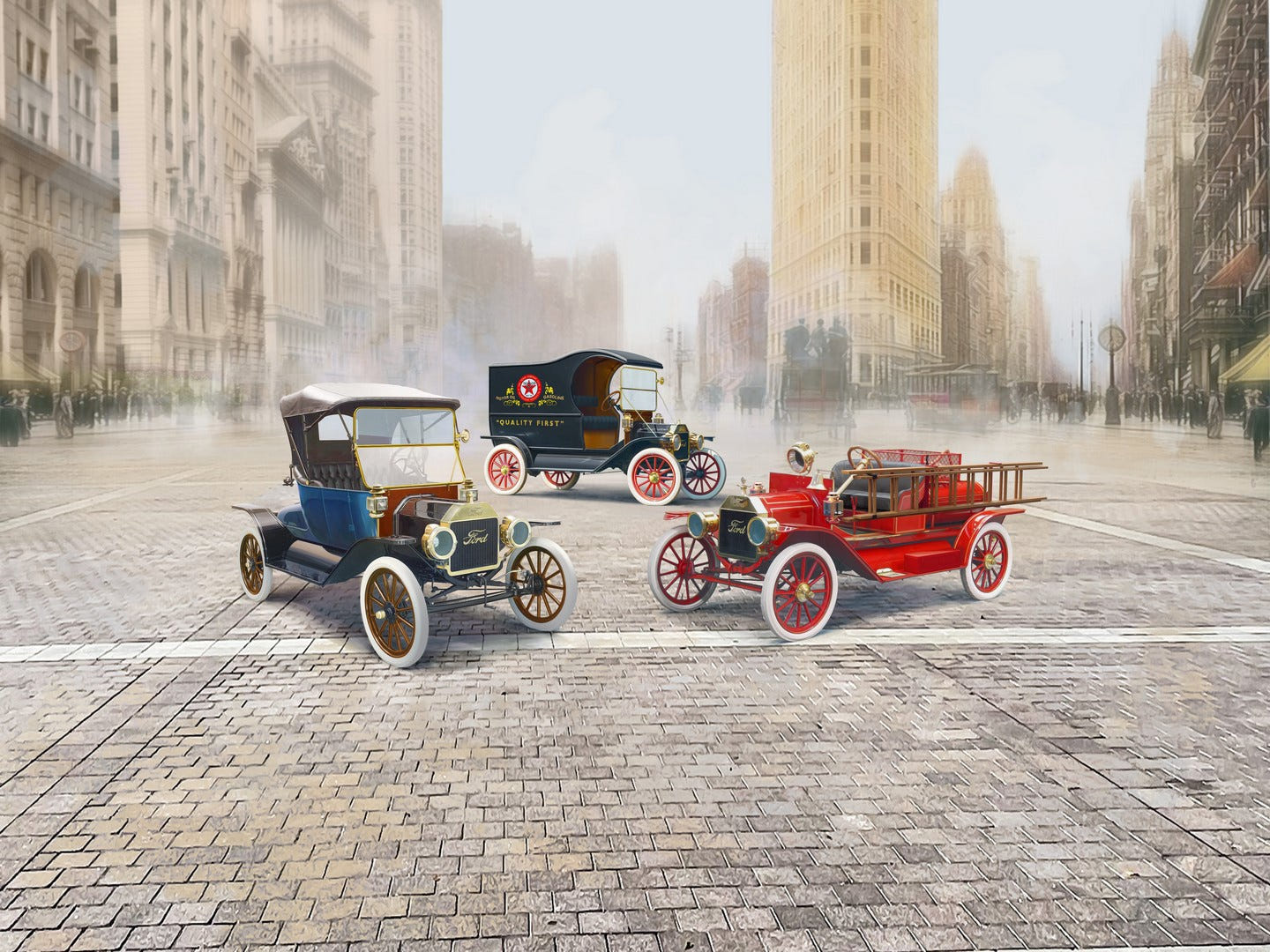 ICM 1:24 The Various 'Tin Lizzie' Ford Model T Variants (Set of 3) - ICMDS2402