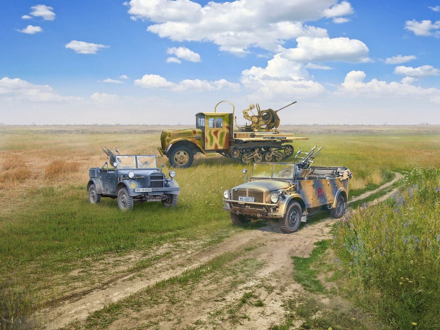 ICM 1:35 Self-Propelled AA Guns of the Wehrmacht (Set of 3) - ICMDS3526