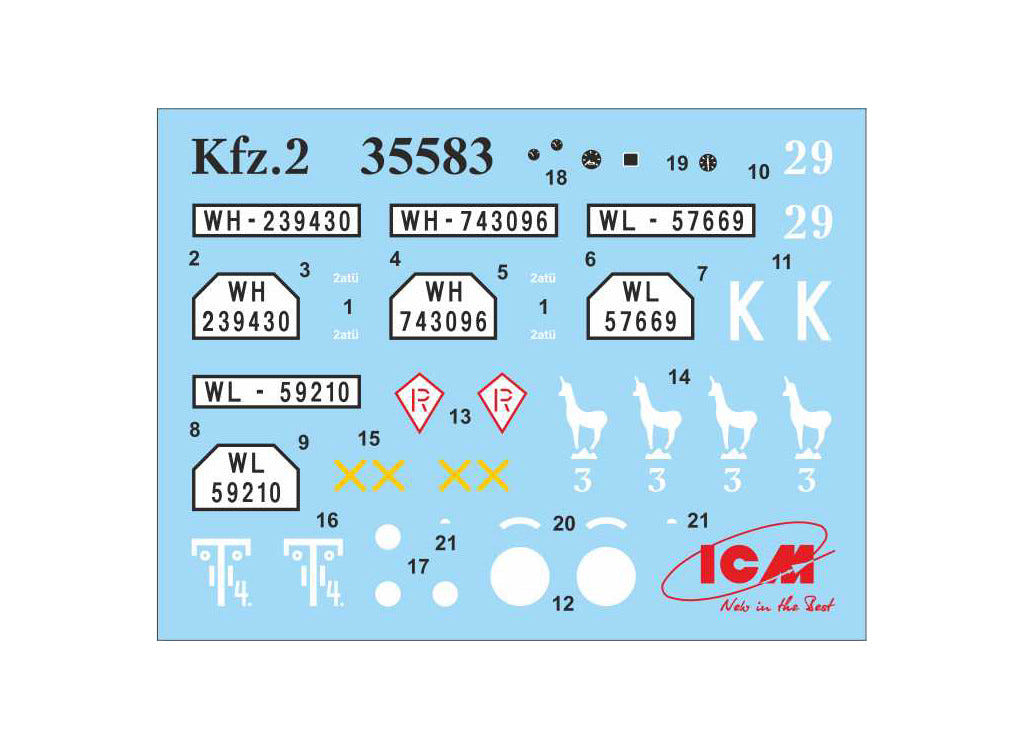 ICM 1:35 Vehicles of the DAK German WWII Afrika Korps (Set of 3) - ICMDS3529