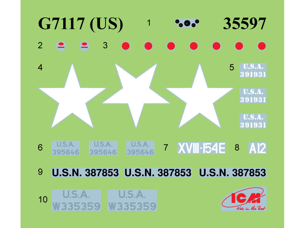 ICM 1:35 Festive Dinner on the Front Line (U.S. WWII G7117 Kitchen Truck with Figures & Accessories) - ICMDS3532