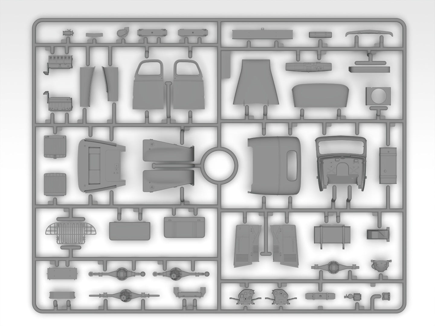 ICM 1:35 Festive Dinner on the Front Line (U.S. WWII G7117 Kitchen Truck with Figures & Accessories) - ICMDS3532