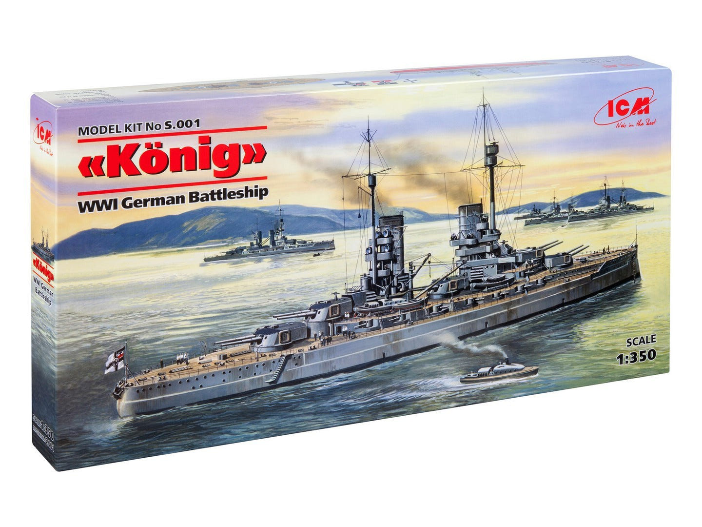 ICM 1:350 König' WWI German Battleship - ICMS001
