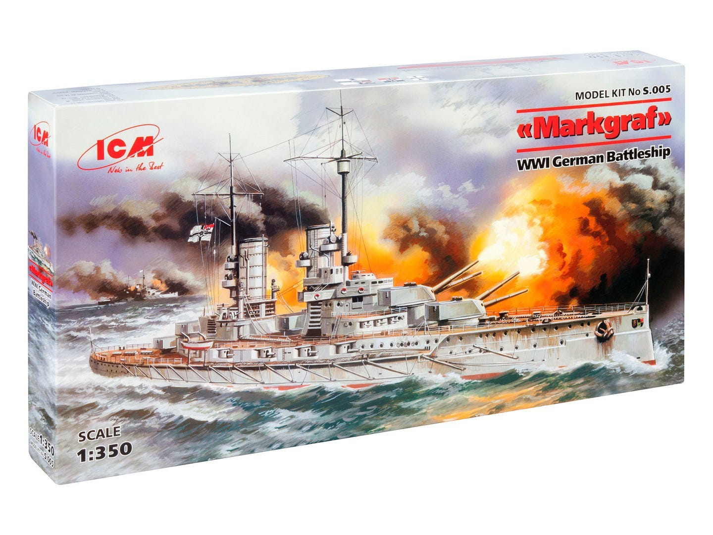 ICM 1:350 Markgraf' WWI German Battleship - ICMS005