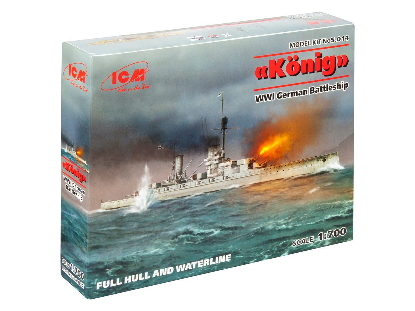 ICM 1:700 König' WWI German Battleship - ICMS014