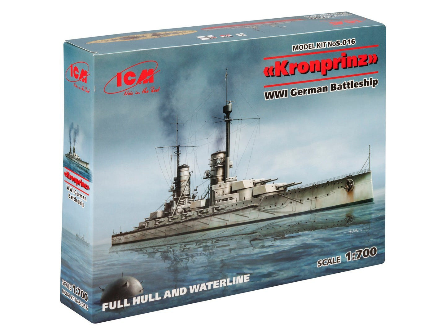 ICM 1:700 Kronprinz' WWI German Battleship - ICMS016