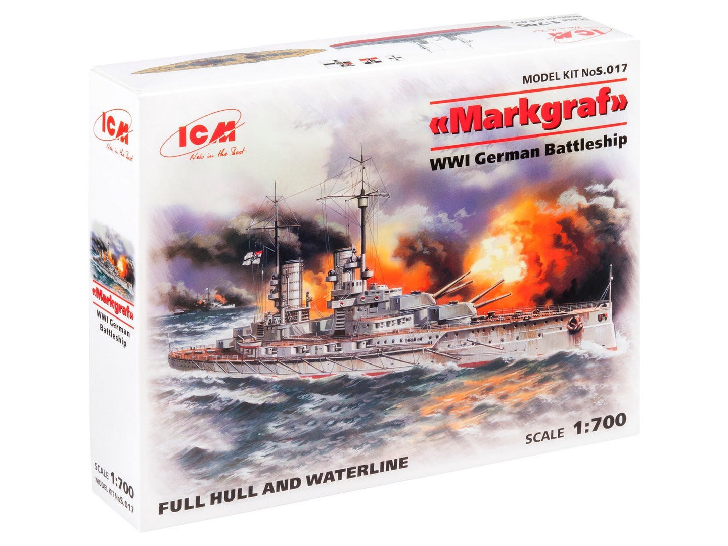 ICM 1:700 Markgraf' WWI German Battleship - ICMS017