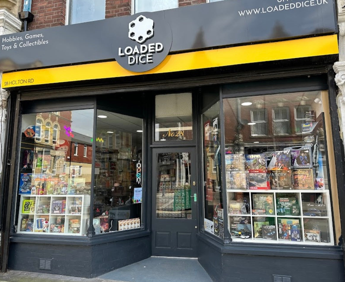 Inside the Loaded Dice shop in Barry, South Wales