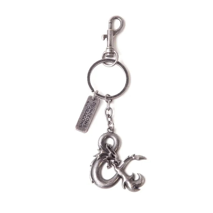 Dungeons & Dragons - Logo Metal Keychain - Loaded Dice Barry Vale of Glamorgan CF64 3HD