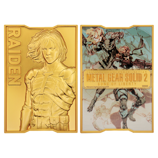 Metal Gear Solid 2 - 24k Gold Plated Raiden Ingot - Loaded Dice