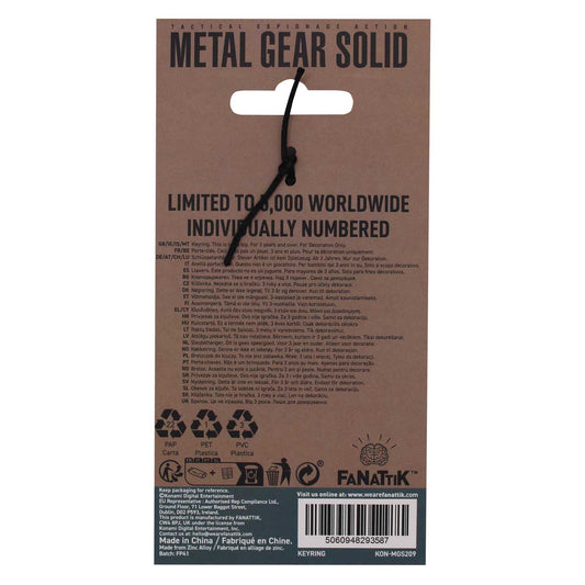 Metal Gear Solid 2 The Orange Cardboard Box Keyring - Loaded Dice