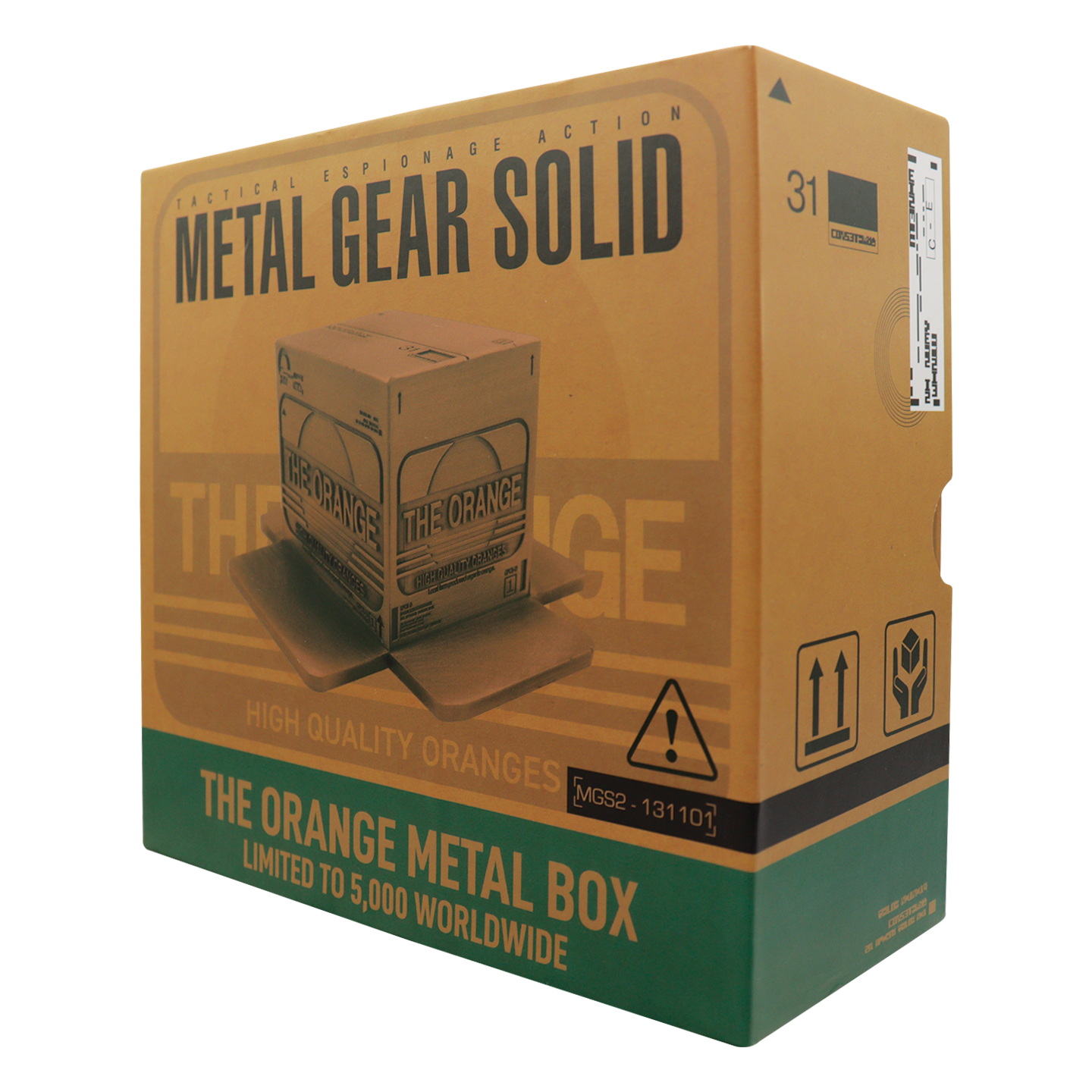 Metal Gear Solid 2 - Replica Antique Gold Plated Cardboard Box