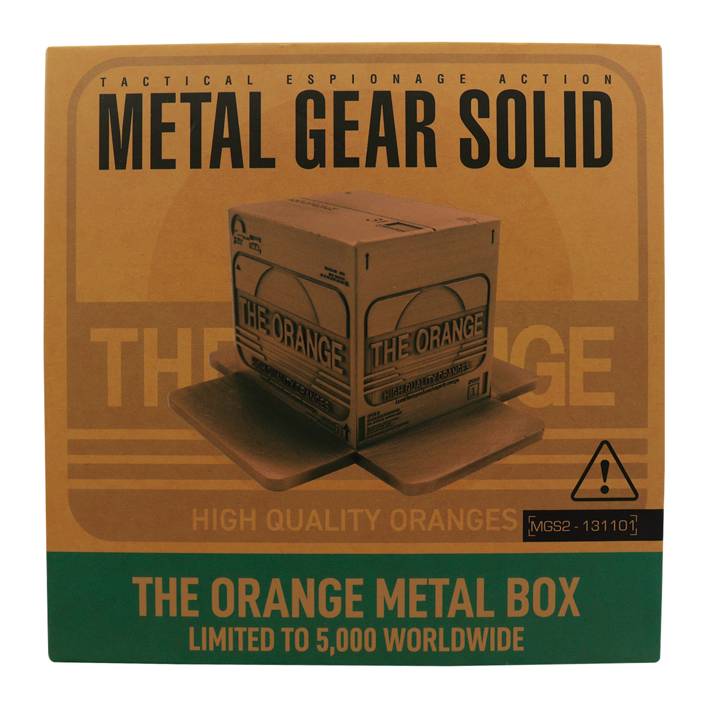 Metal Gear Solid 2 - Replica Antique Gold Plated Cardboard Box