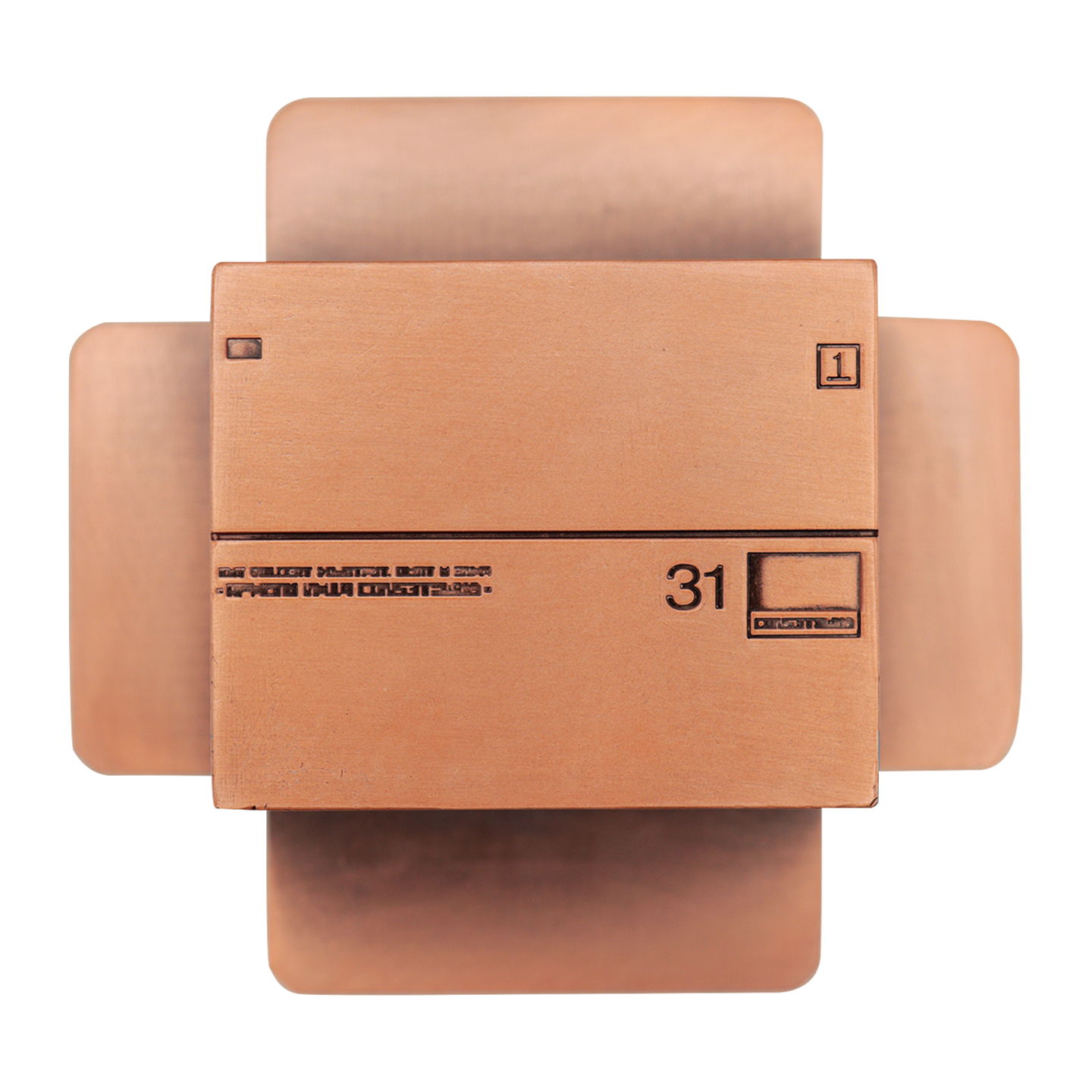 Metal Gear Solid 2 - Replica Antique Gold Plated Cardboard Box