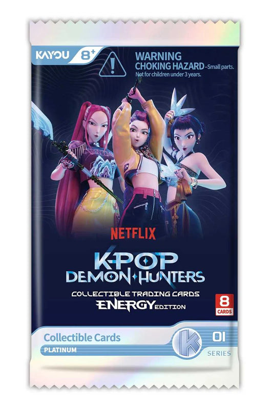 K-Pop Demon Hunters Collectible Trading Cards Energy Edition Pack board game box